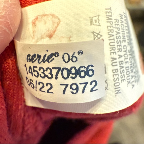 Aerie Groove On Velour High Waisted Flare Pants Red Small - Picture 6 of 6